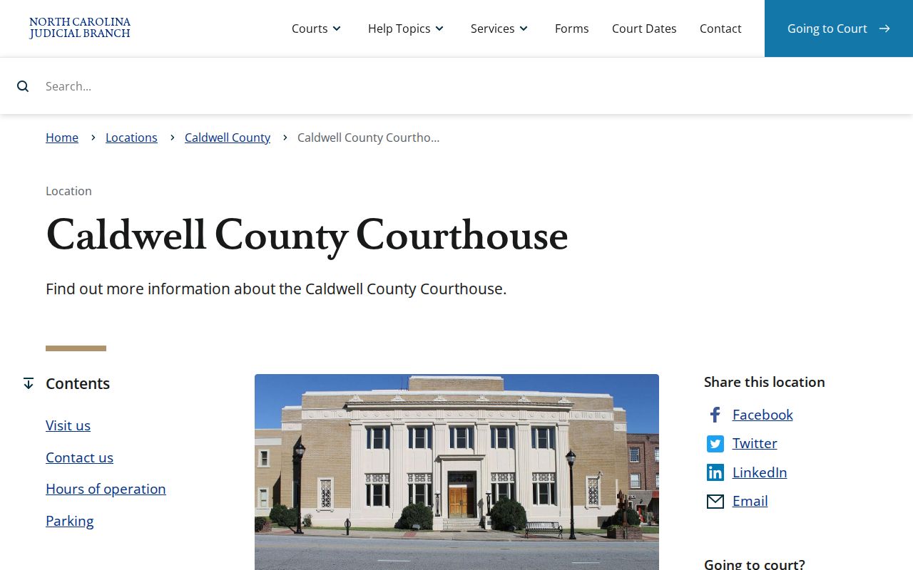 Caldwell County court record source after an inmate release